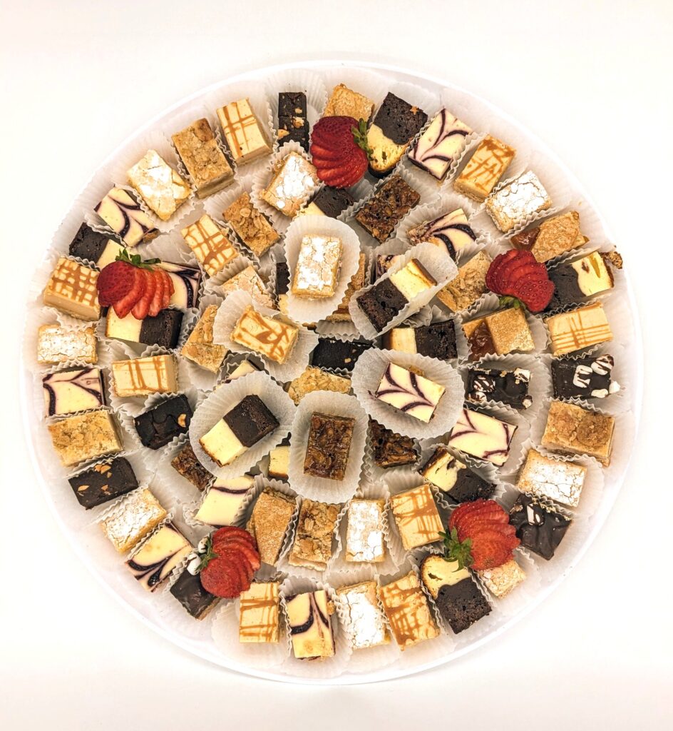 Assorted dessert bars platter