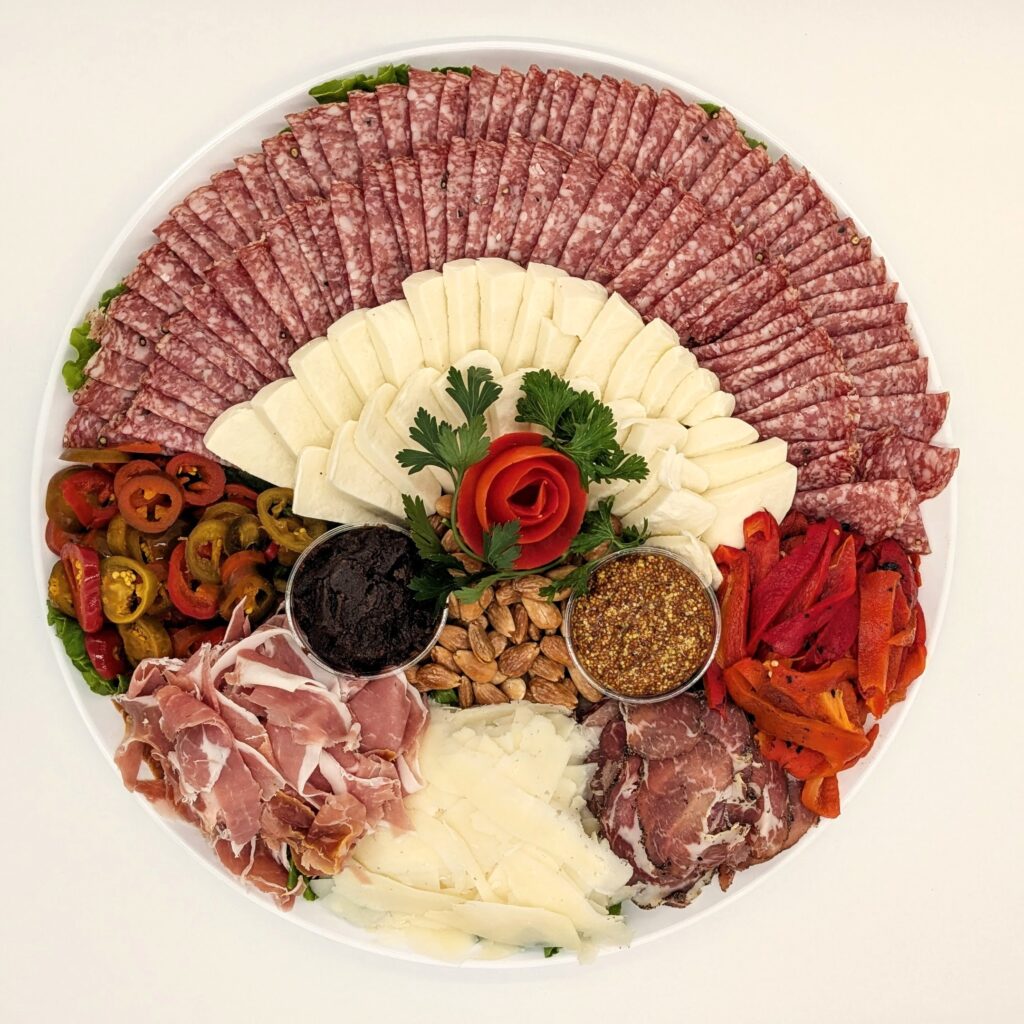 Charcuterie and cheese platter